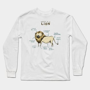 Anatomy of a Lion Long Sleeve T-Shirt